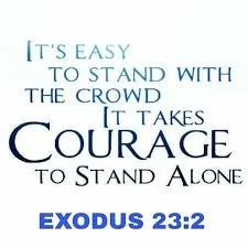 It takes courage to stand alone. ✨

In a world where it&rsquo;s easy to follow the crowd, God calls us to stand firm in truth&mdash;even when it&rsquo;s not the popular choice. Following Jesus may not always be easy, but we are never standing alone. 