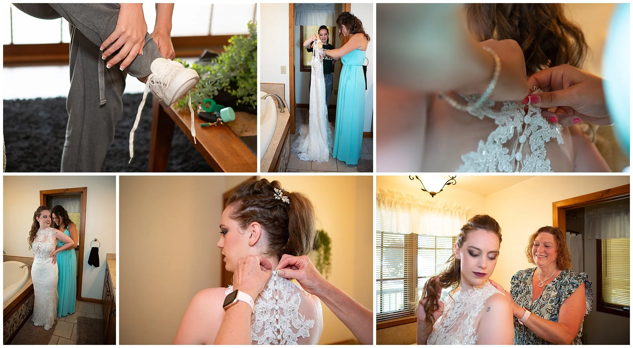 Bride getting ready | getting ready photos  | Summer Weddings | Michigan Wedding Photography | Wedding Coverage | East Lansing Okemos Perry Brighton Wedding Photos | Female Photographer | LGBTQ+ Friendly Photographers | Williamston Studio