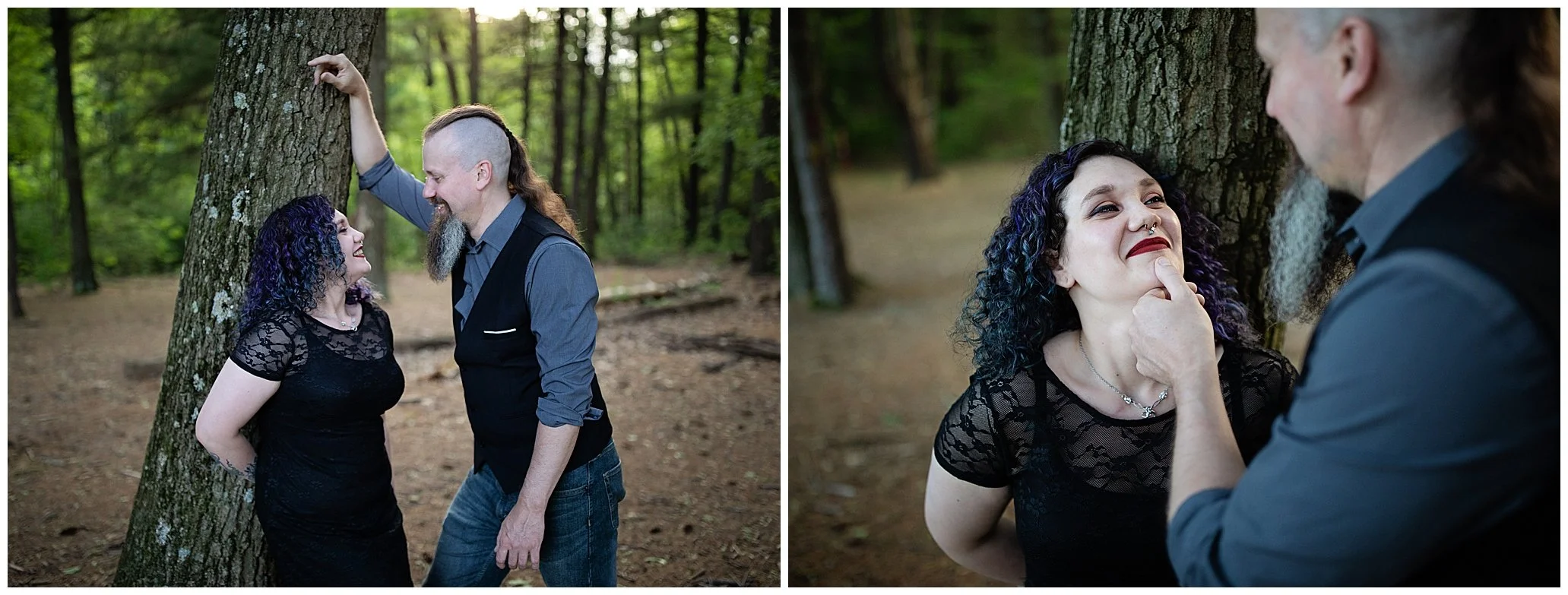 Couples photos for engagement photoshoot outdoors by lake | Photographer Alyssia Booth | Mid michigan photo studio in Williamston
