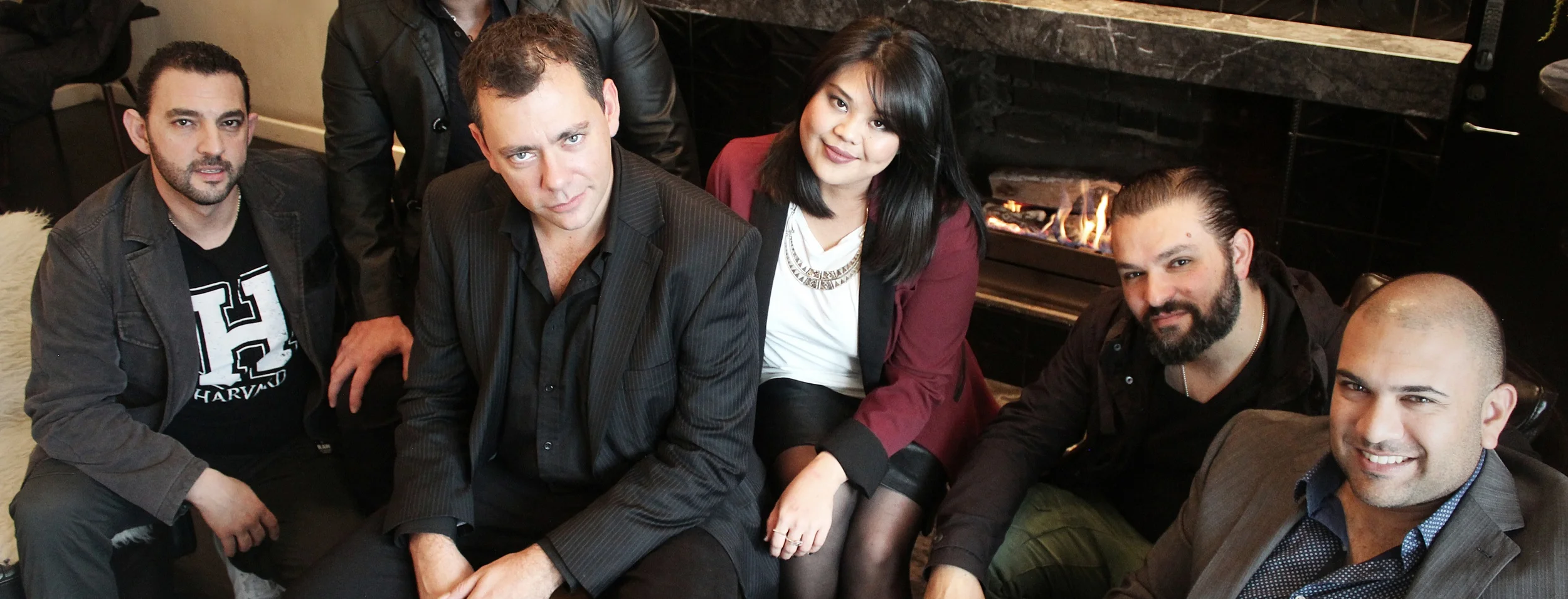 L-R: Harry (Drums), Gareth (Lead Vocals, Rhythm Guitar, Harmonica), Eira (Lead Vocals), Arif (Bass), Brad (Lead Guitar)