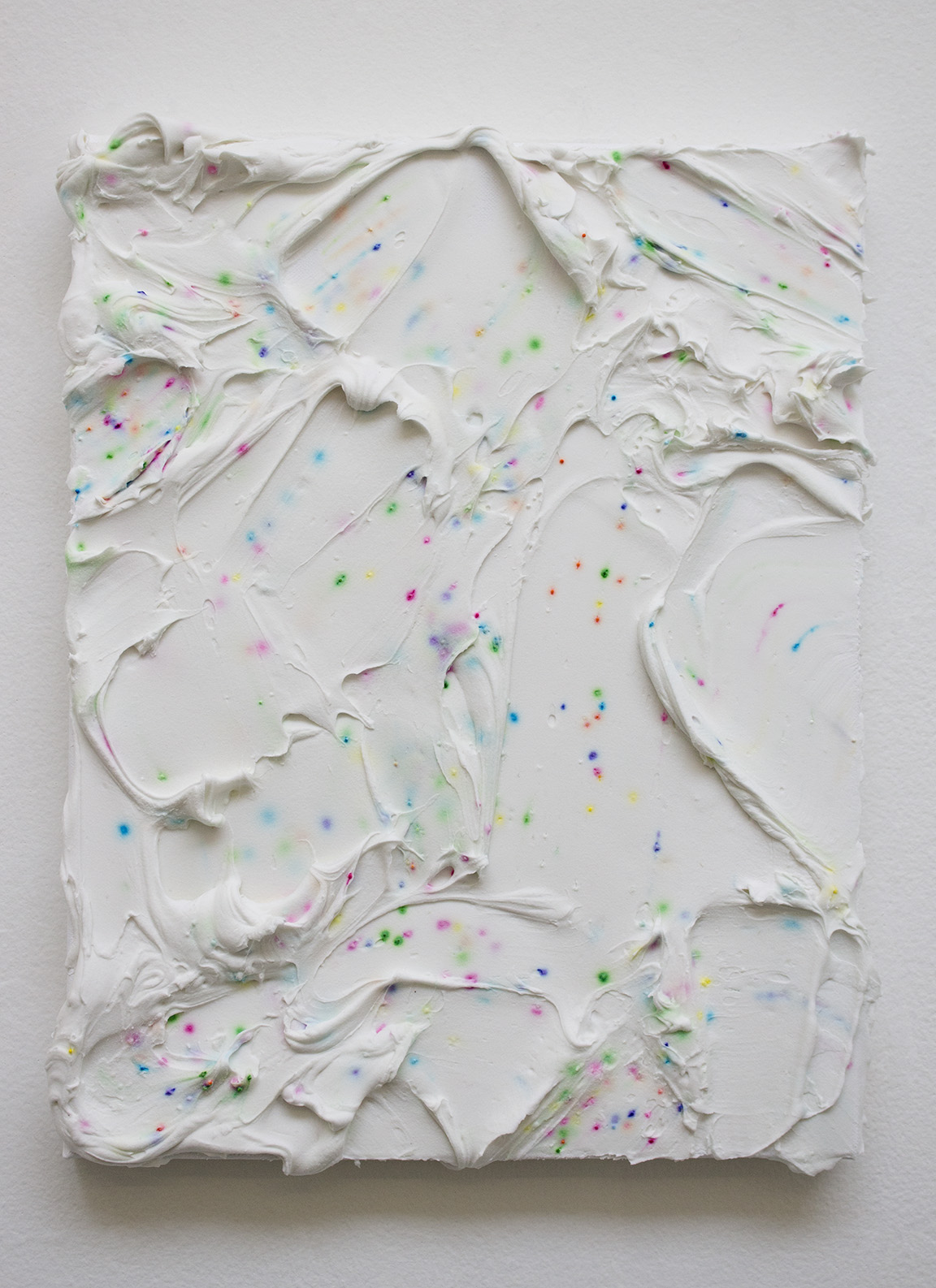   Untitled  Acrylic and sprinkles on canvas 18" x 14" 2014 