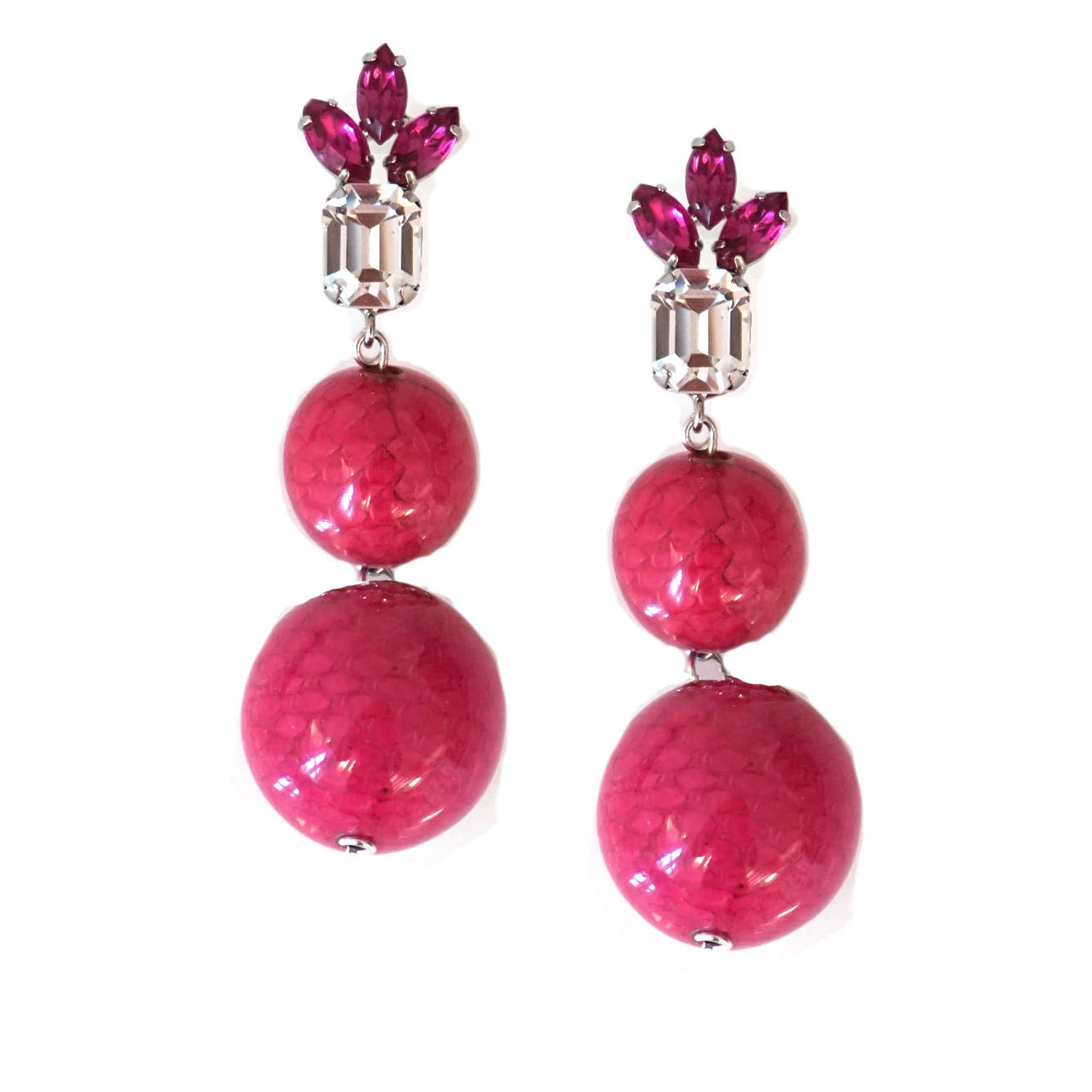 Short Pink Bobble Earrings.jpg