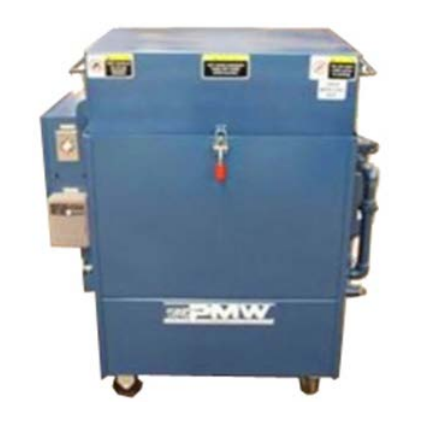 This rugged machine is designed for small parts to V-8 blocks. With a 12 ga. steel cabinet, a 2 hp. main pump, lift out turntable, low water shut off and it's portable. The model 110 is the perfect Power Spray Washer for the small shop as well as an inexpensive additional washer for the large shops overflow work. The model 110 will eliminate the use of a solvent tank. The 110 rugged, heavy duty welded construction assures years of trouble free service and includes key features resulting in performance benefits. The model 110 provides a safe and efficient method to wash parts in both commercial and industrial applications. Model 110 features: Safety - Hot water and biodegradable detergents are far safer to work with and environmentally safer to dispose. Compact - Portable Design - Approximately the size of a solvent tank and rolls on optional casters. Fully self contained . Full Automatic - Timed cycle allows user to perform other tasks while parts are washed automatically. Cleaner Parts - Dirt, oil and grease, naturally separate from water and the wash solution remains cleaner and does not redeposit on the parts. Optional Stainless Steel Belt Oil Skimmer - The oil skimmer removes floating petroleum products. Turntable Rotation - The turntable turns the parts to ensure a complete exposure to wash solution therefore a cleaner part. Working Height - 18" under the spray bar. (28" opt'l.) Optional Hand Brush - A separate pump fed hand brush can be provided for larger parts and special detailing. Capacity - 300 lbs. Size - 52"H x 40"W x 34"D Standard 550 lbs.
