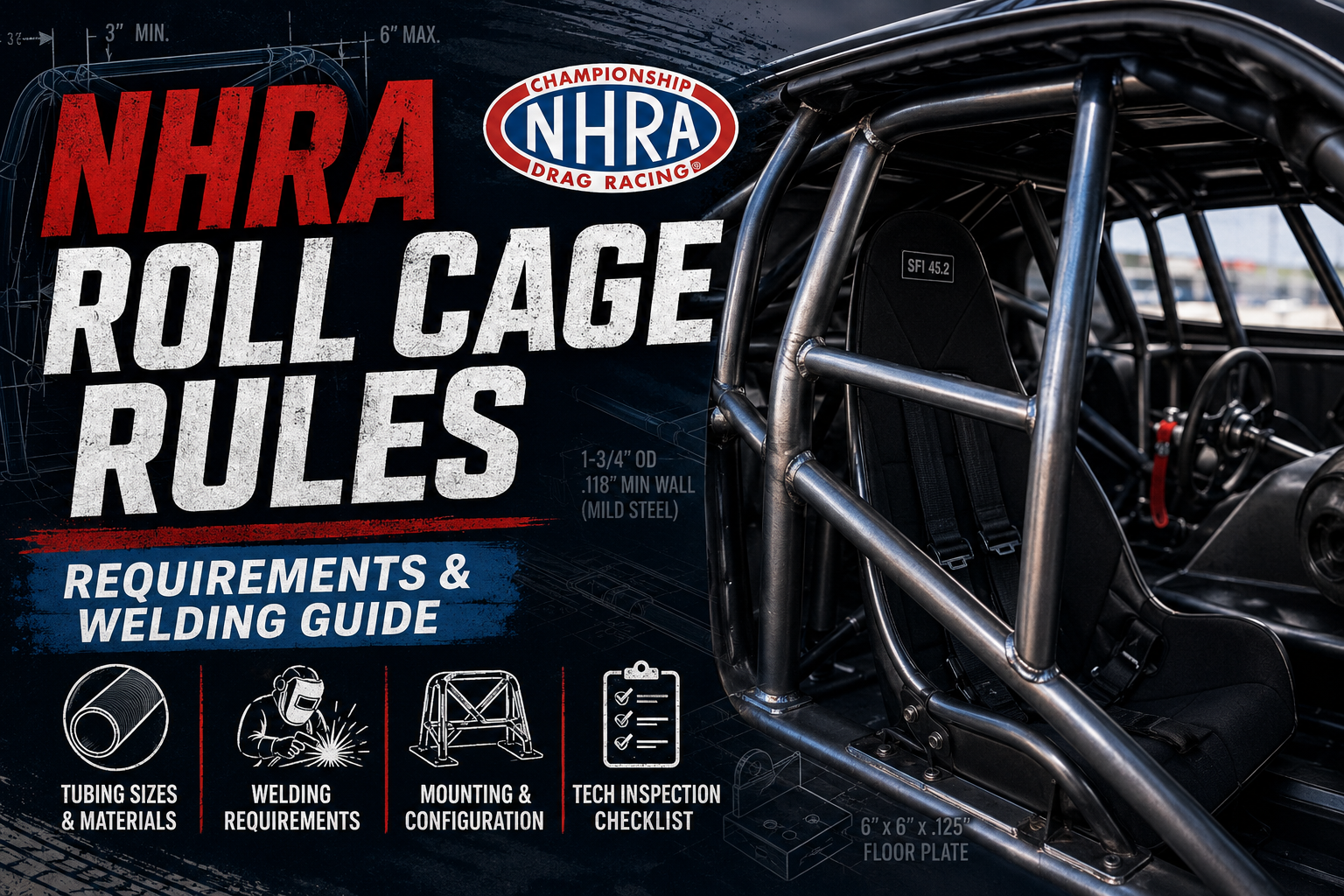 NHRA Roll Cage Rules: Requirements &amp; Welding Guide