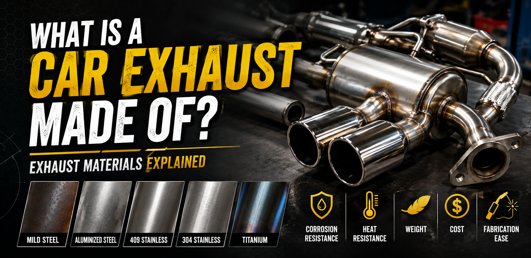 What Is a Car Exhaust Made Of? Exhaust Materials Explained