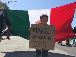 WTF? Ok, let's have children hold their parents's signs for them.