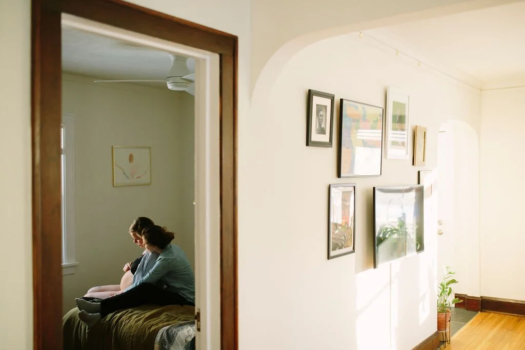 In-Home Maternity Session | Lexi &amp; Clare