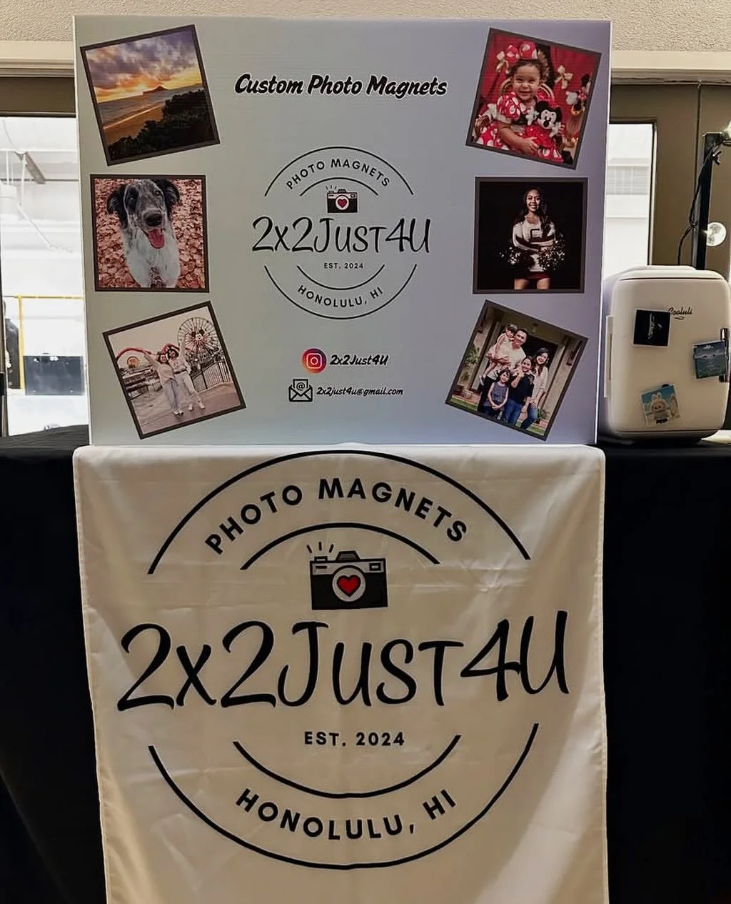 @2x2just4u will be featuring custom photo magnets and keychains at the Hahaione Fun Fair. Come and capture  great memories at their booth. #hahaionefunfair #shoplocal