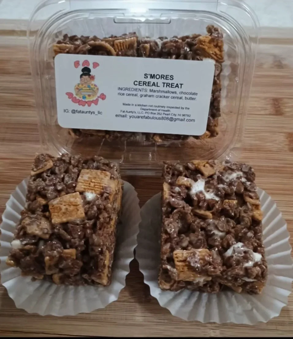 @fatauntys_llc will be joining us at the Hahaione Fun Fair on 4/18.  They will be bringing all your favorite local snacks: assorted butter mochi, cereal treats, brownies, and sweets/desserts.  Munch on them while your shop around and explore the many