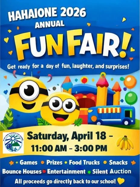 We are a week away from the Hahaione Fun Fair and couldn&rsquo;t be more excited.  This is a wonderful event for the whole family and gives back to education of the young learners at @hahaione_elementary. Our craft fair is located inside the cafeteri