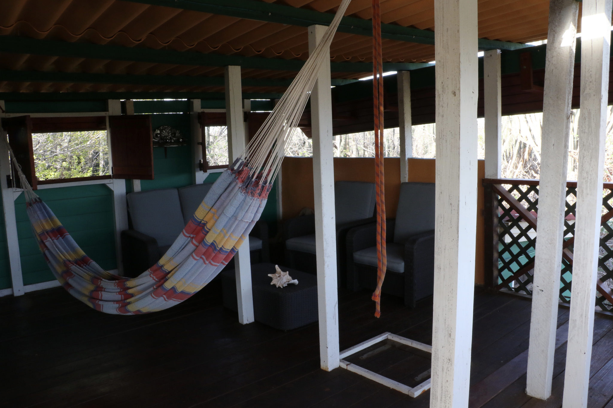 The Upstairs Living Room and Hammock!