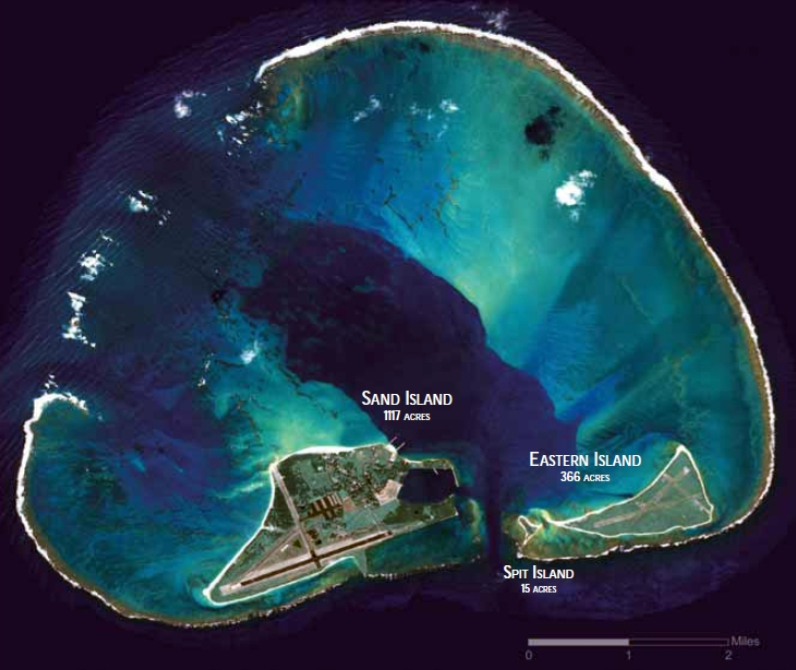 Satellite Image of Midway Atoll, 2008. Photo Credit: Wikipedia
