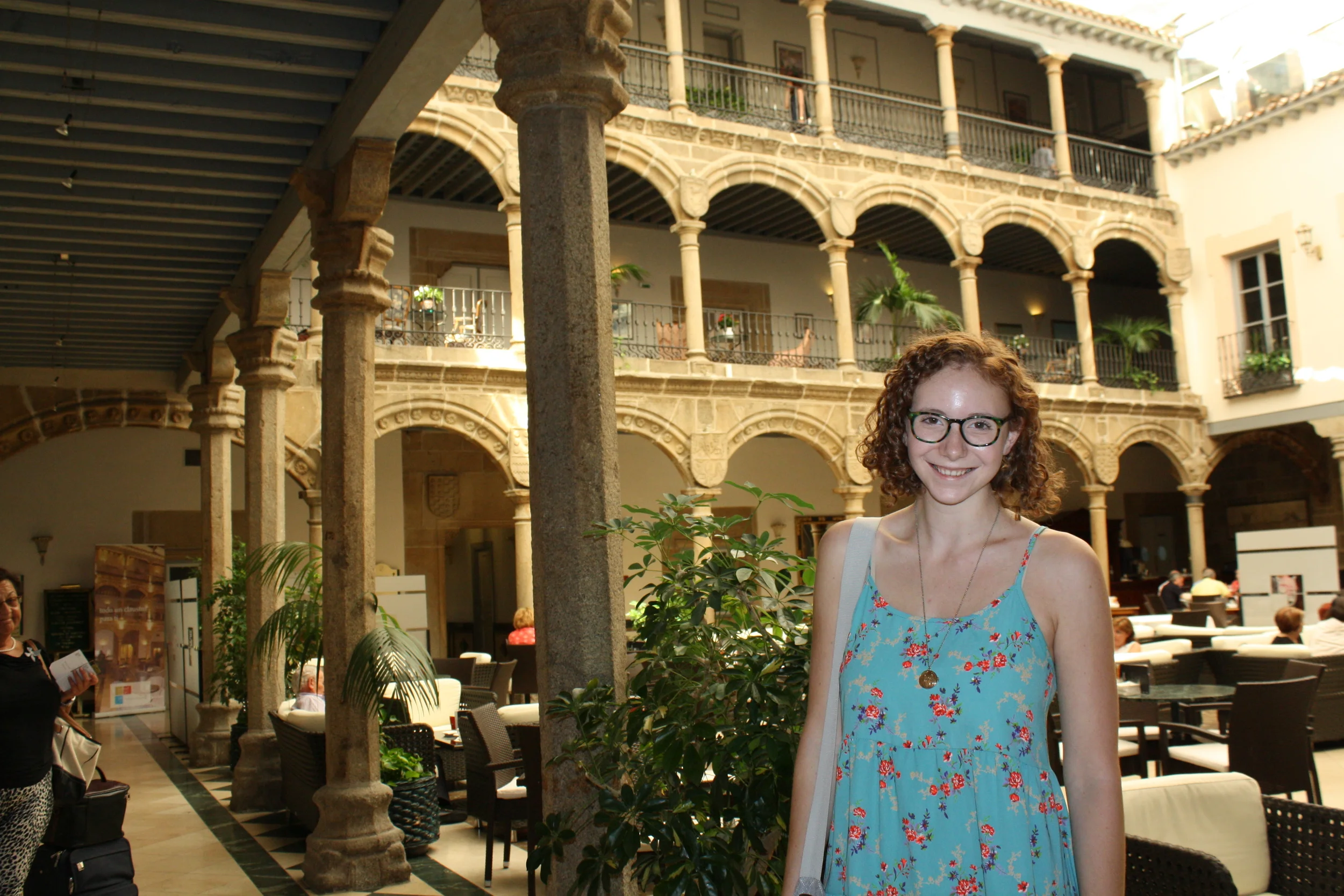 Our hotel had the most beautiful stone columns I'd ever seen! This lobby was also my first introduction to little European coffees, for which it will always be sacred. 
