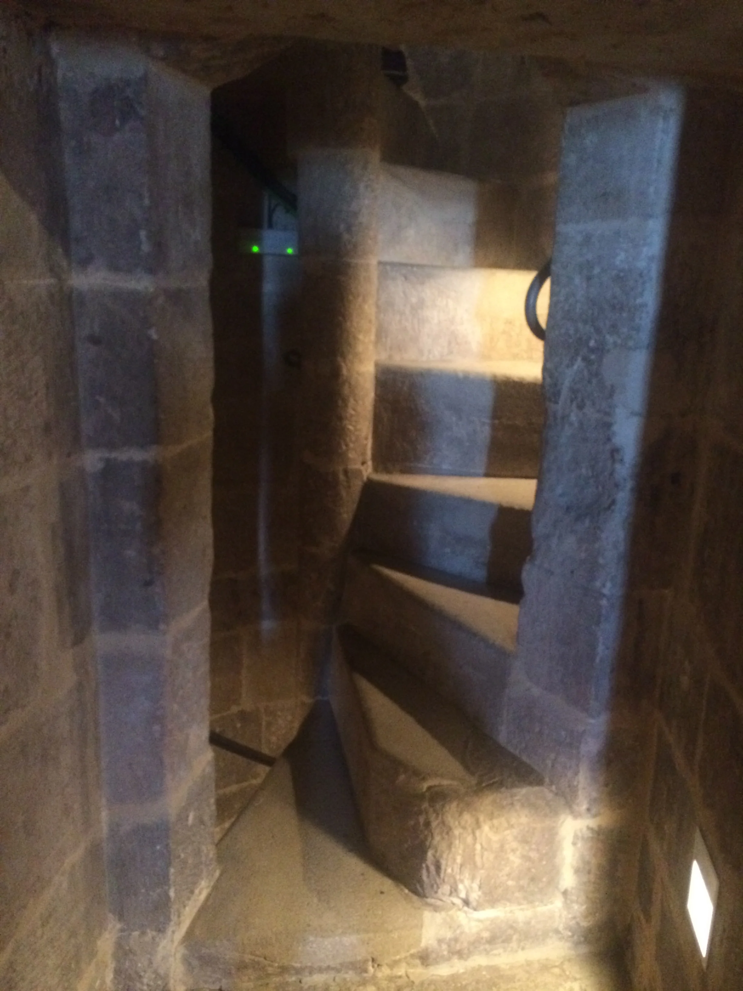 The spiral staircases were deceptively difficult to walk on. I'm amazed none of us fell and were added to the crypt below! 