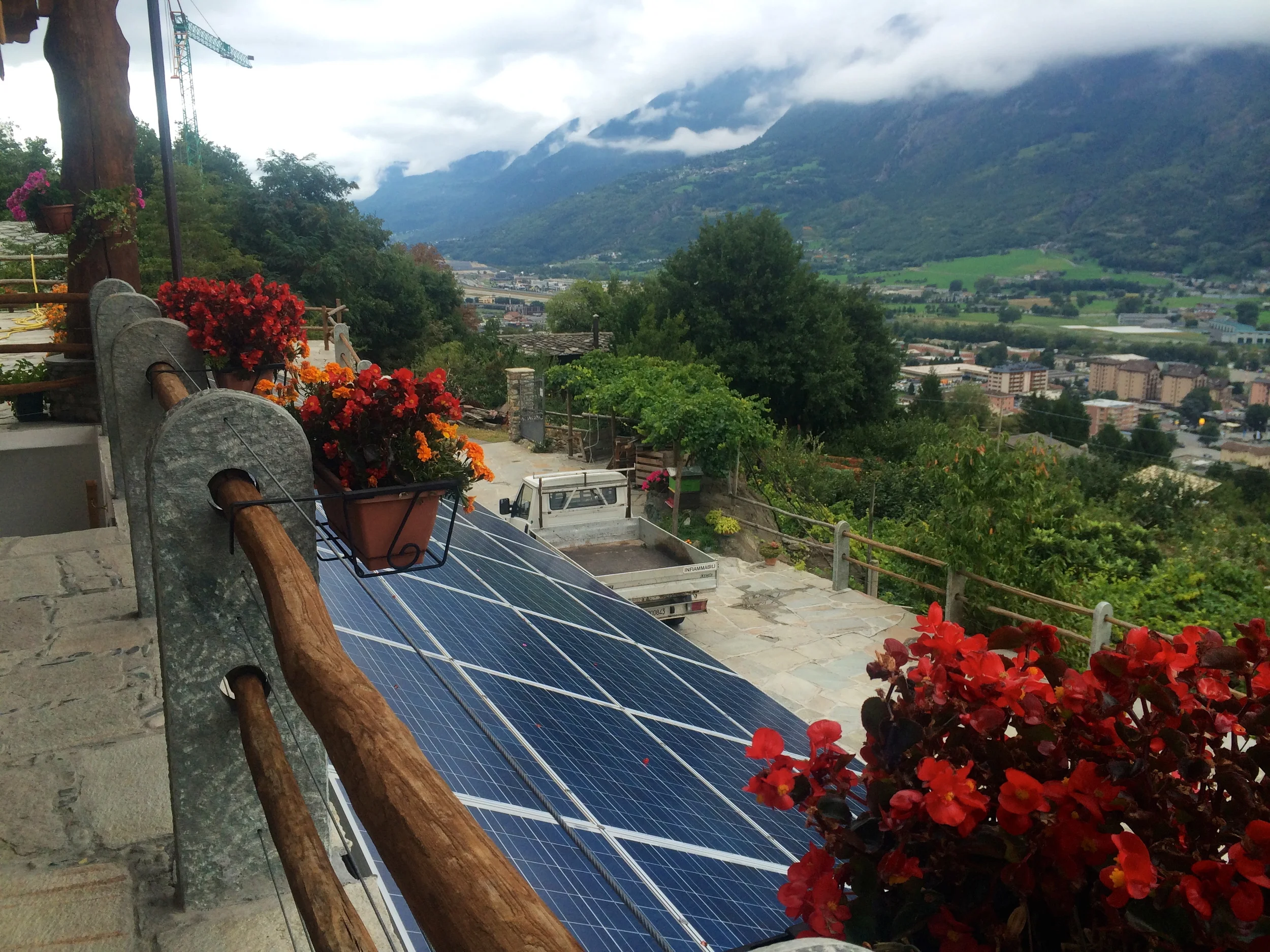Solar powered hot tub, pretty flowers, cookies... yes. 