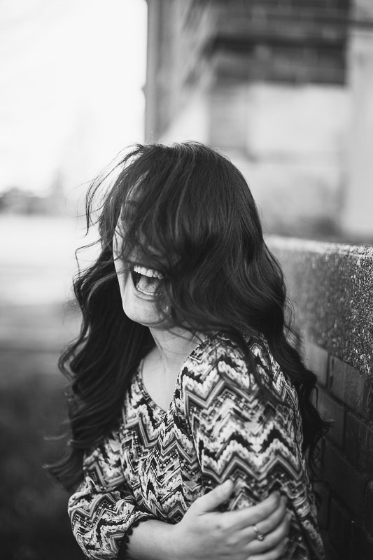 A faceful of hair because that's exactly what I wanted!! *Sarcasm* Hey, at least it made for a very candid moment that worked. In fact, I love it. Thanks a lot wind!! lol 