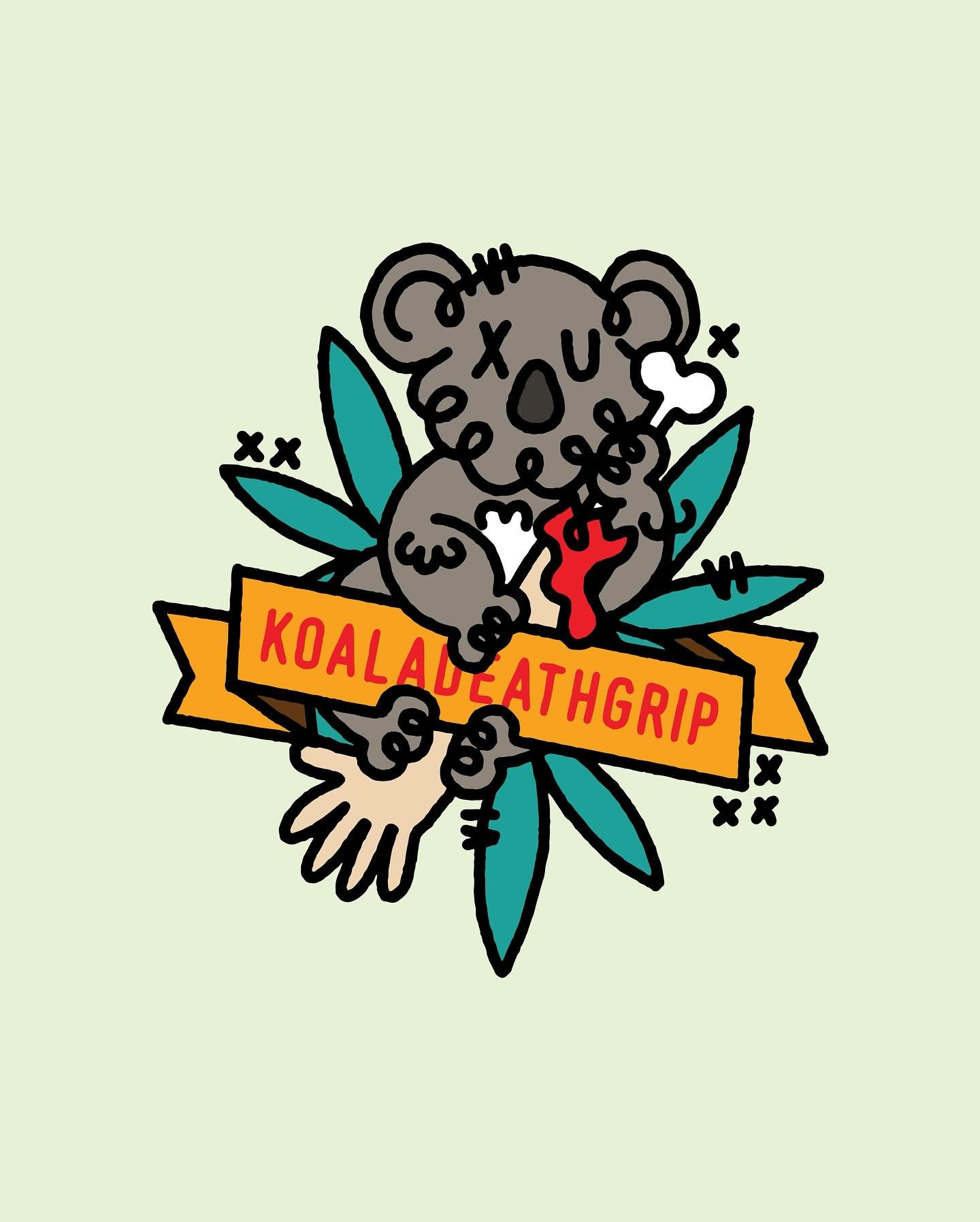 made a little koala illustration for my forever valentine, @koaladeathgrip , and then got a little help from the kiddo coloring it in! 

#valentine #koala #americantraditional #tattoo #americantraditionaltattoo #punk #punkrock #illustration #punkasfu
