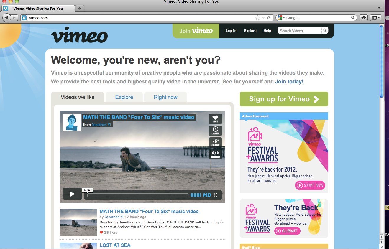 Vimeo Staff Pick! Front Page!