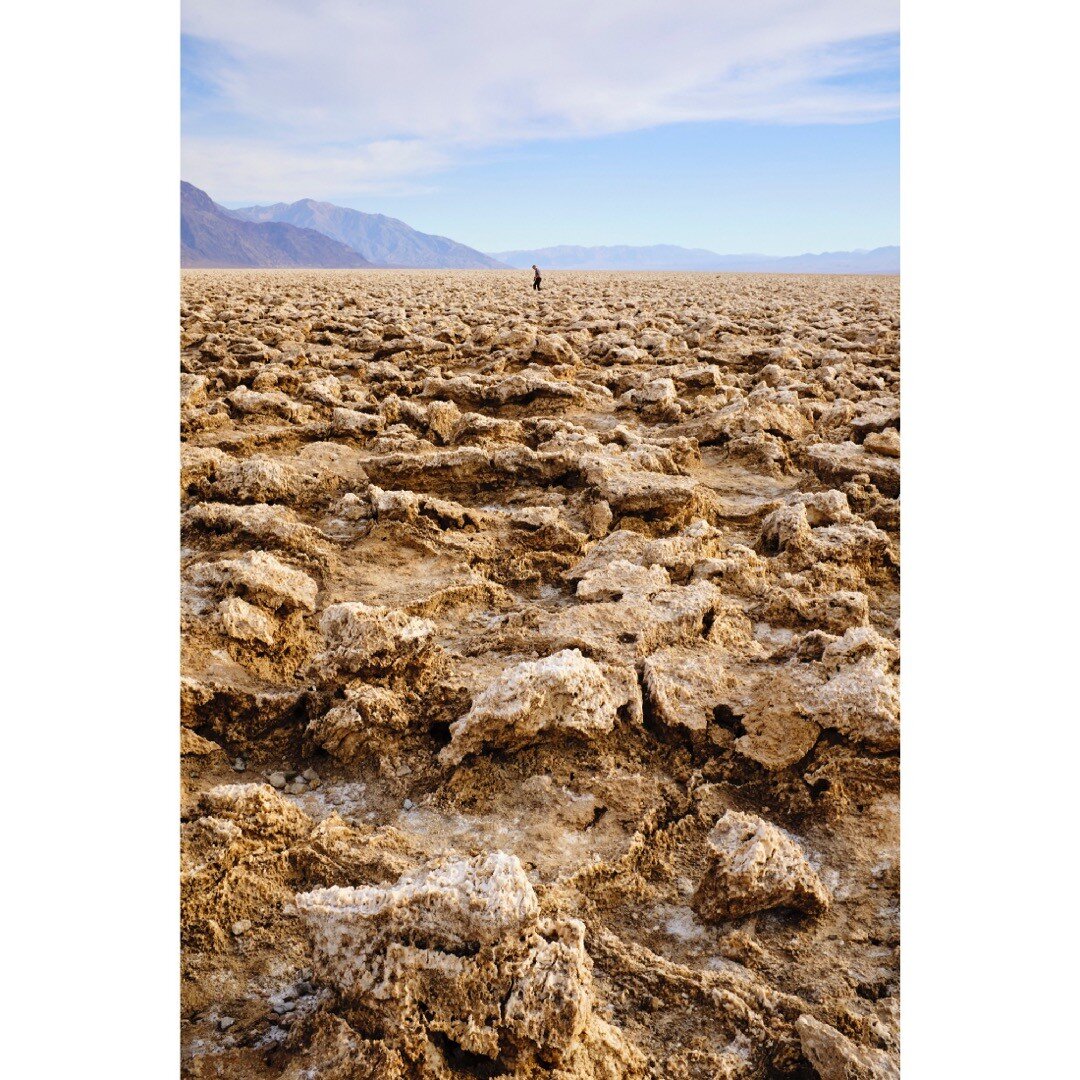 The Devil&rsquo;s Golf Course. I loved the names of everything at Death Valley, from Dantes View, to Furnace Creek to this cool spot. Its one of those things that you look at in a photo, but cant fully understand until you&rsquo;re standing there loo