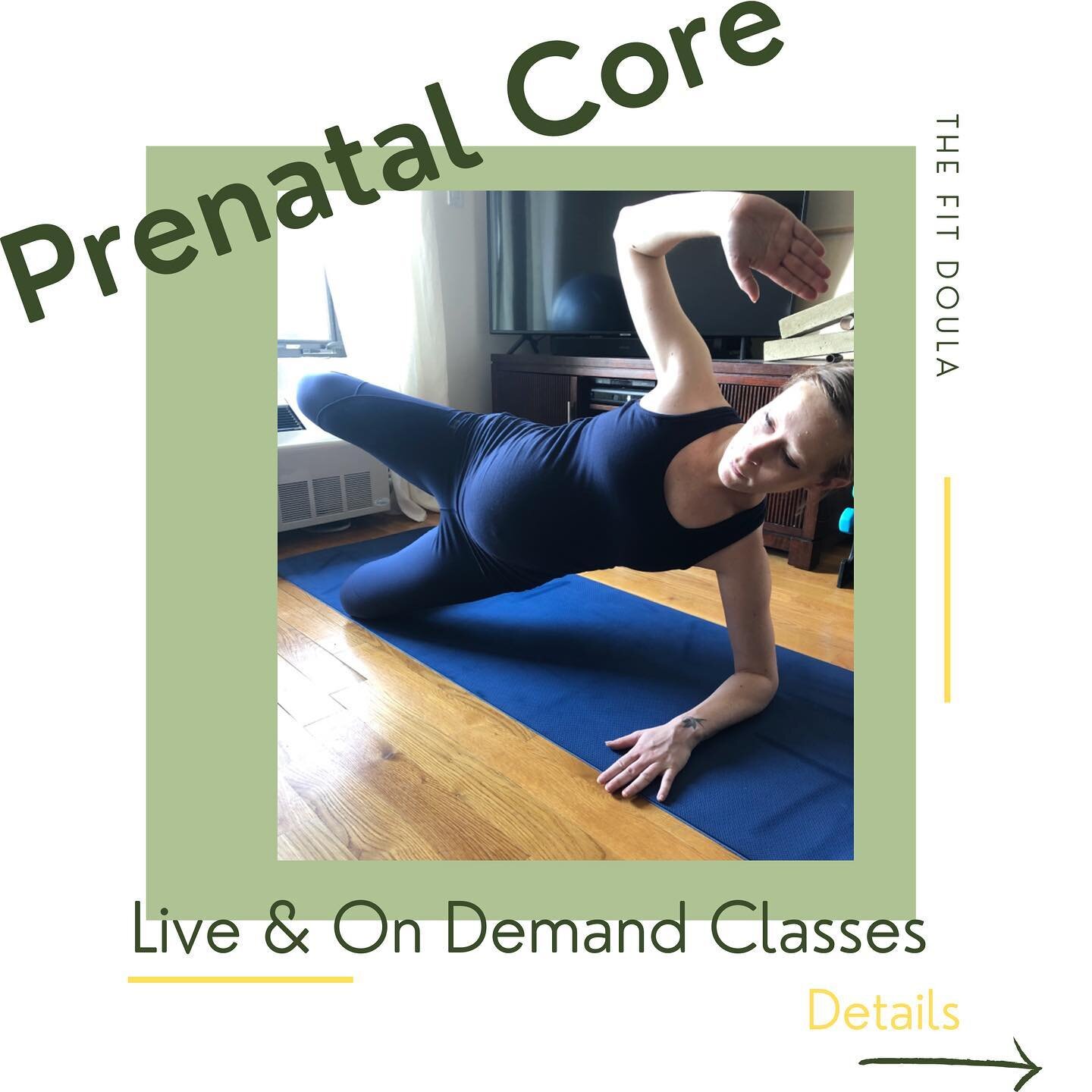 Prenatal Core is baaaack!!
Sign up for classes now, with the link in my bio.
#yourpregnancyisawellness #thefitdoula