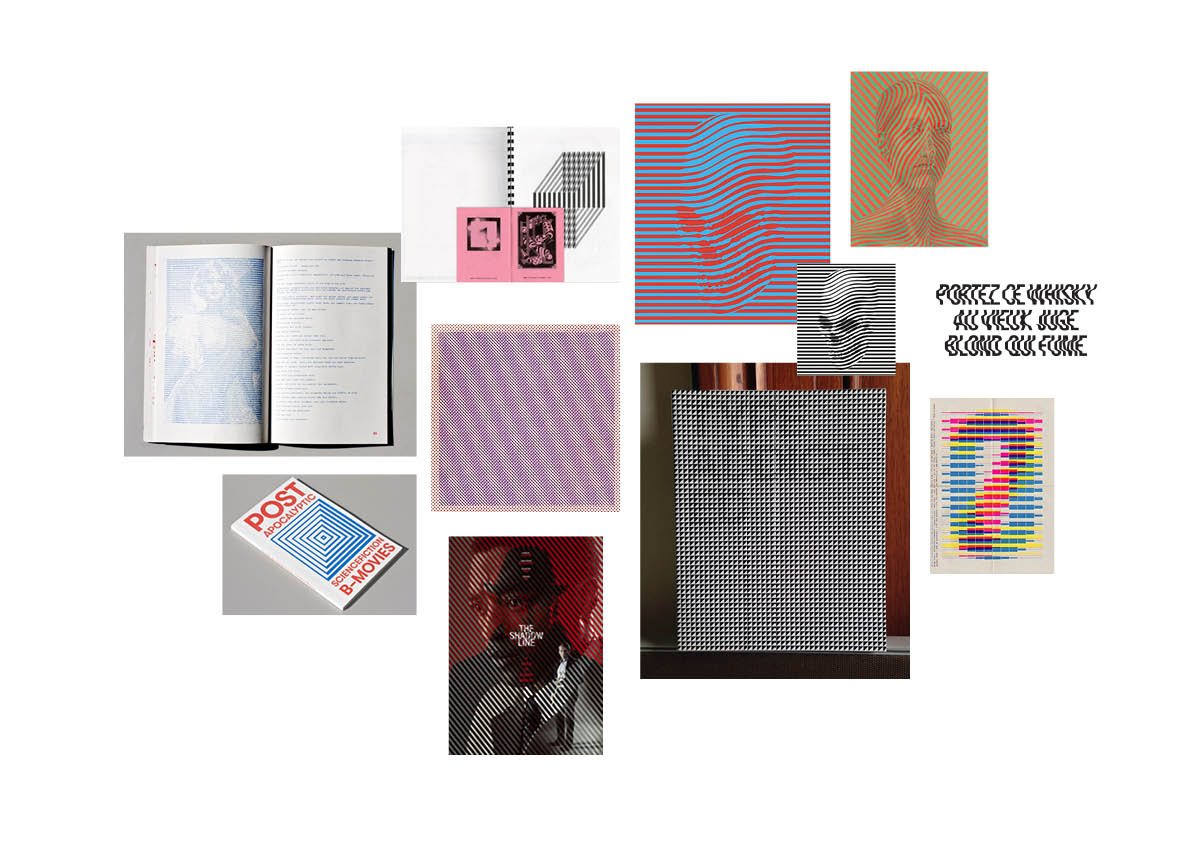 TERRITORY #3 OP-ART / STEREOGRAMS Sound waves frequency patterns, binary patterns