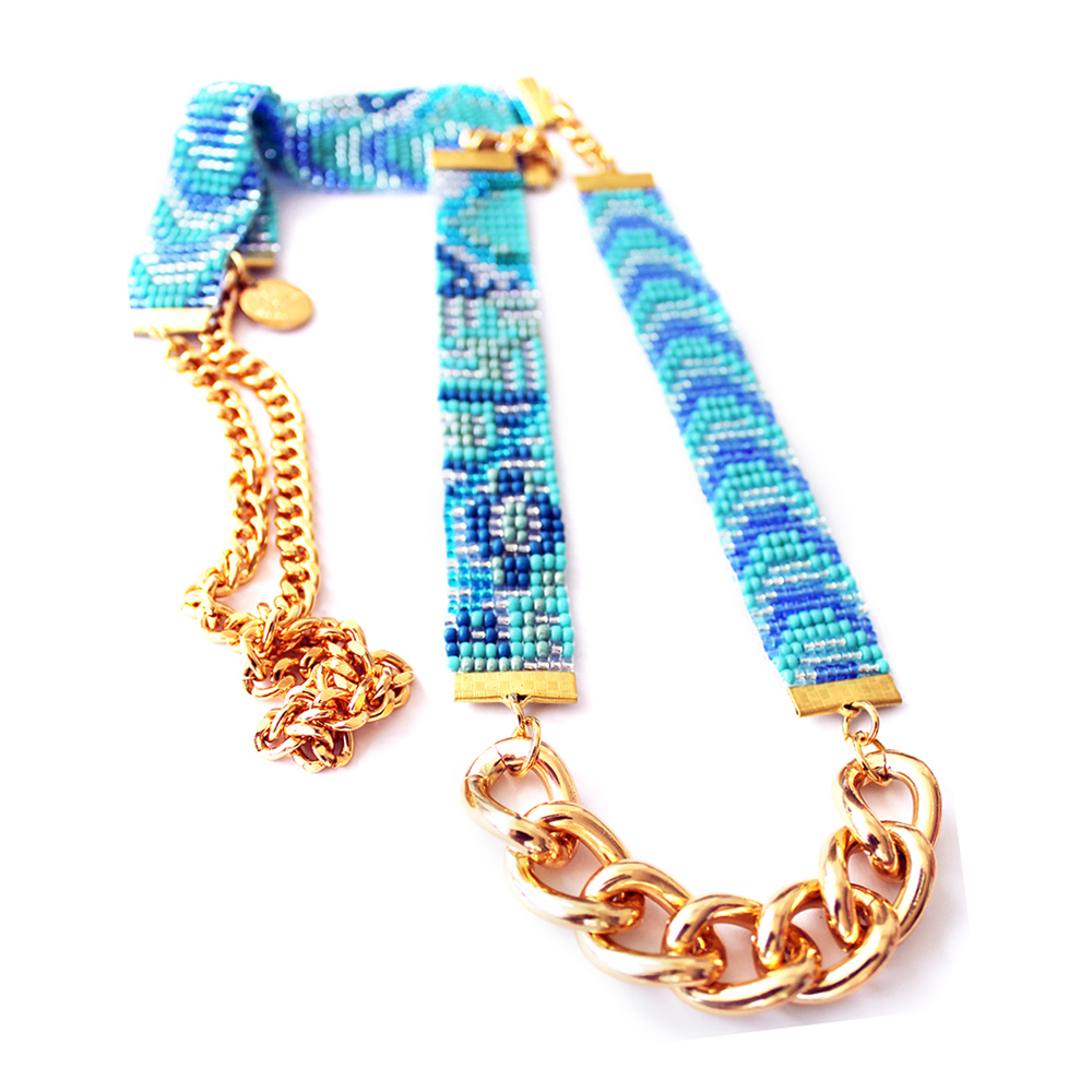 Copy of Copy of designer festival necklace boho style jewelry handmade in new zealand