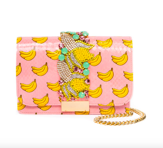 gedebe embellished banana bag