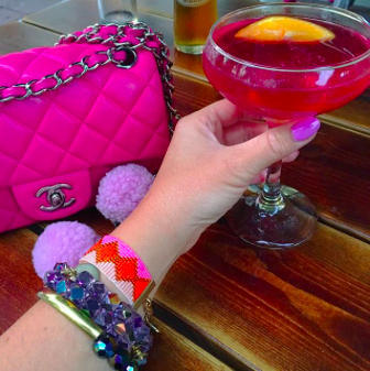 Pink Chanel mini cosmopolitan shh by sadie