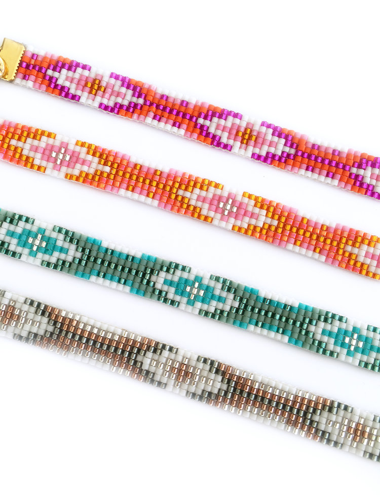 Colourful handmade boho luxe bracelets 