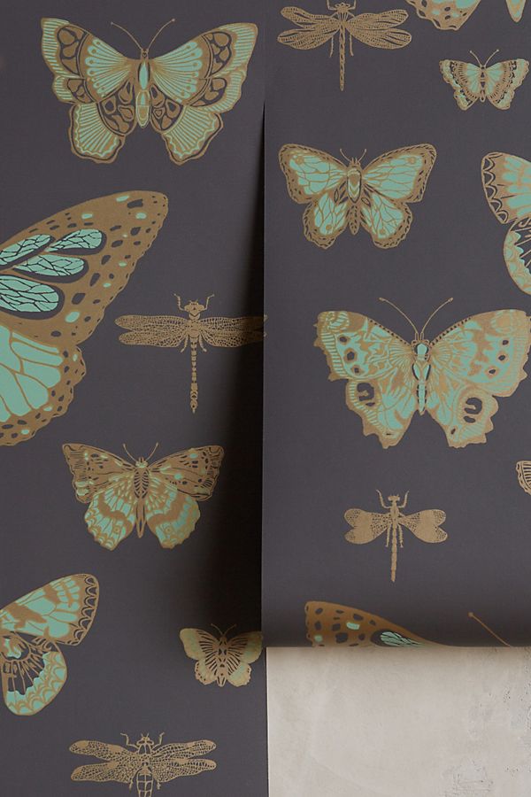 butterfly wallpaper from anthropologie