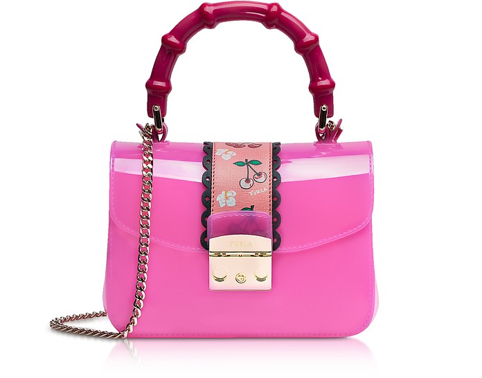 Candy Esotica Fuchsia Top Handle Mini Crossbody Bag