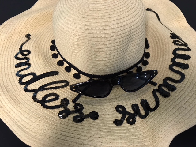 Bits and pieces to go endless summer straw hat