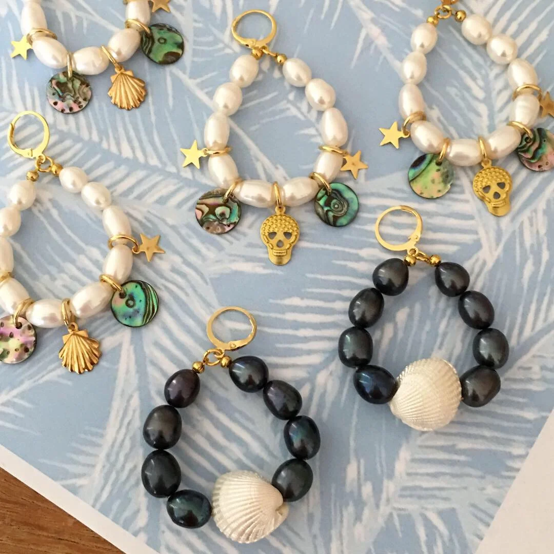 baroque pearl earring