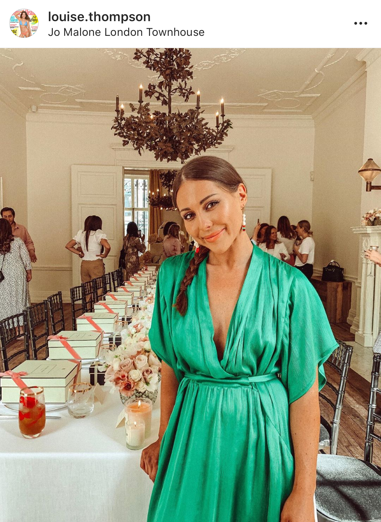 Louise Thompson wearing Shh by Sadie Pearl Fruit earrings