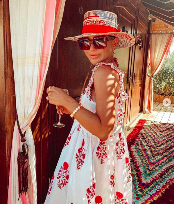 Louise Thompson wearing Shh by Sadie Pearl Fruit bracelet