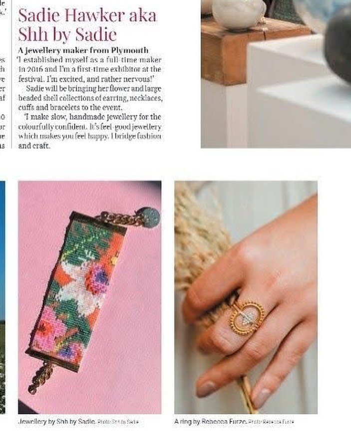 Thank you for including me in the round up of local makers at this year&rsquo;s @craftfestival, @devonlifemag 😙
A week today we will be packing in, ready for a three day festival! 🫶🏼
.
.
#devonlife #craftfestivalboveytracey #craftfestivalbovey #cr