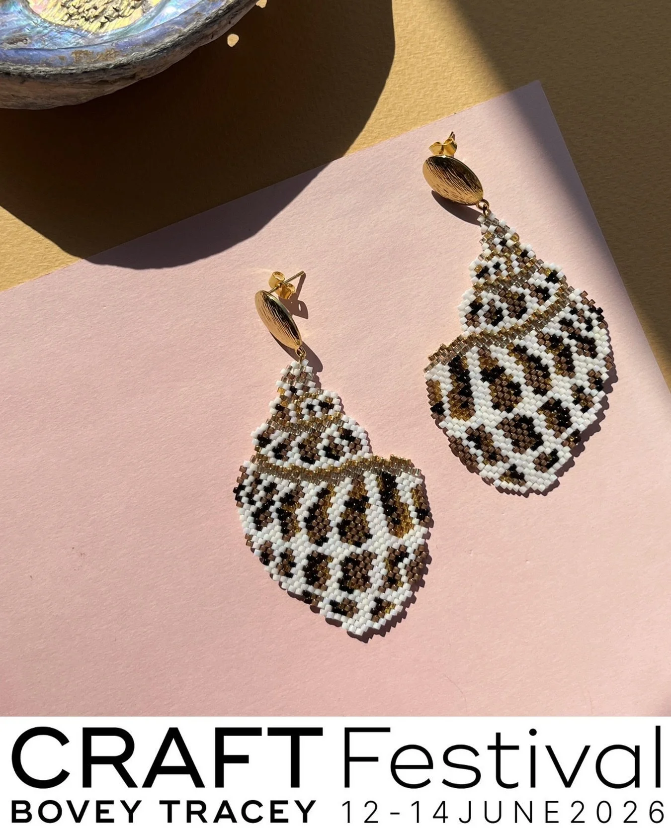 The countdown is ON!!!!! @craftfestival opens in 12 days, I can&rsquo;t wait. Find me in Marquee A, stand 44 with a selection of hand beaded statement jewels 🪡🐚😍 #craftfestival #craftfestivalboveytracey #boveytraceycontemporarycraftfair #boveytrac