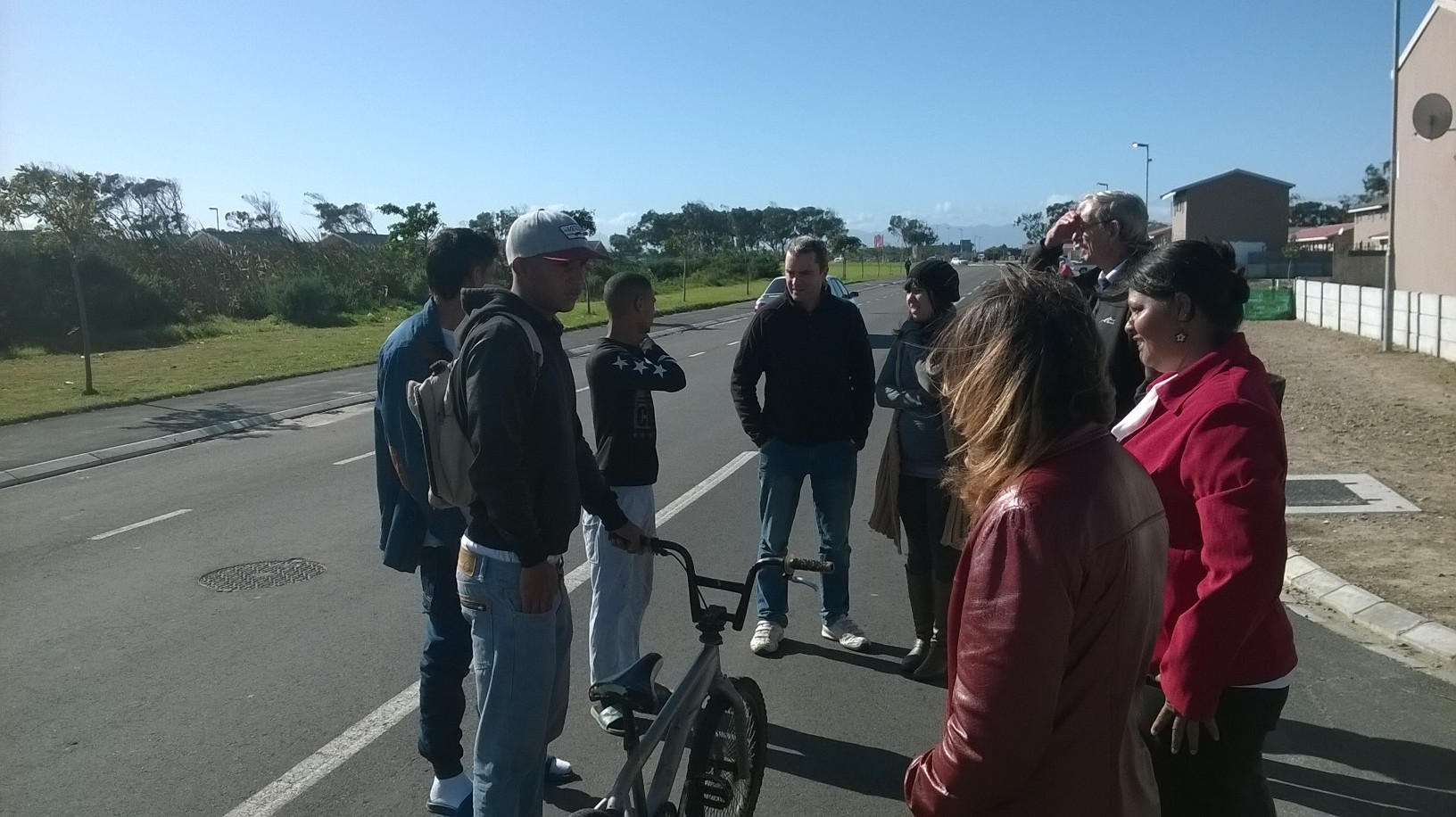 Some of our Eden applicants meeting with local residents in Pelican Park