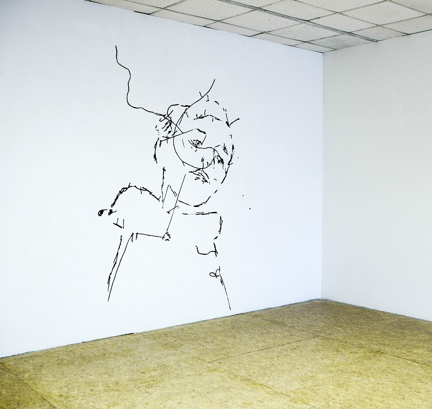 'Boy'   2010  160cm x 230cm  Fabric wall drawing.jpg