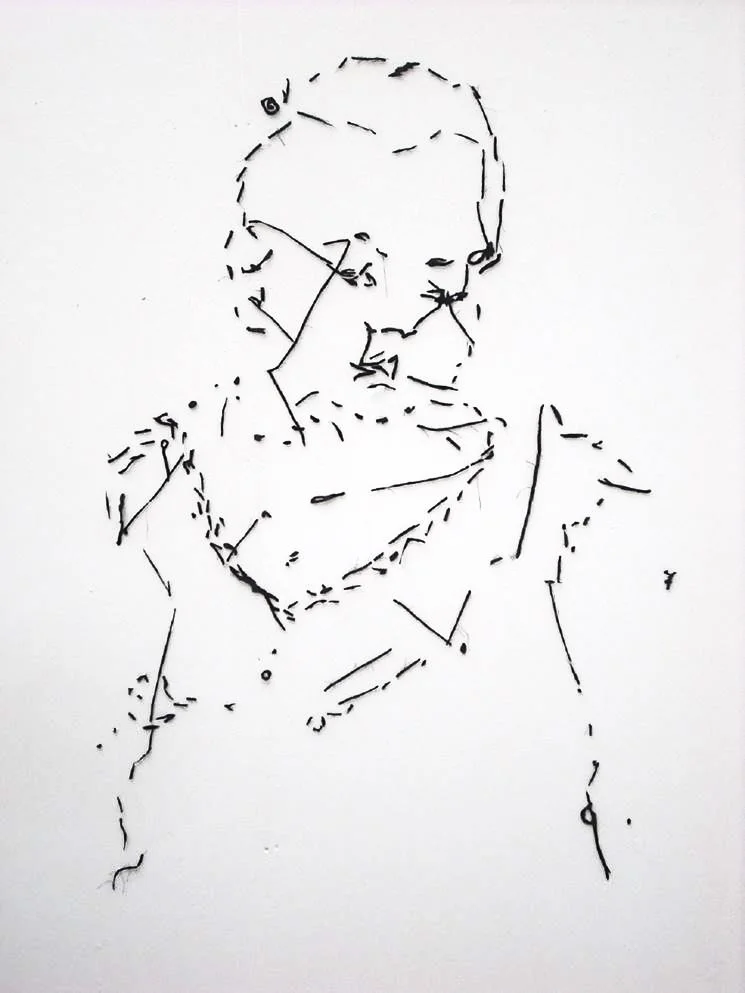 'Awake'  2010  100cm x 150cm Fabric wall drawing.jpg