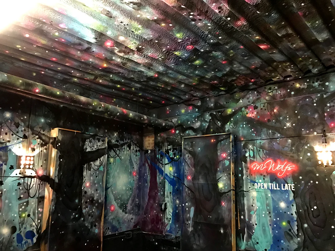 Mr Wolfs stage backdrop