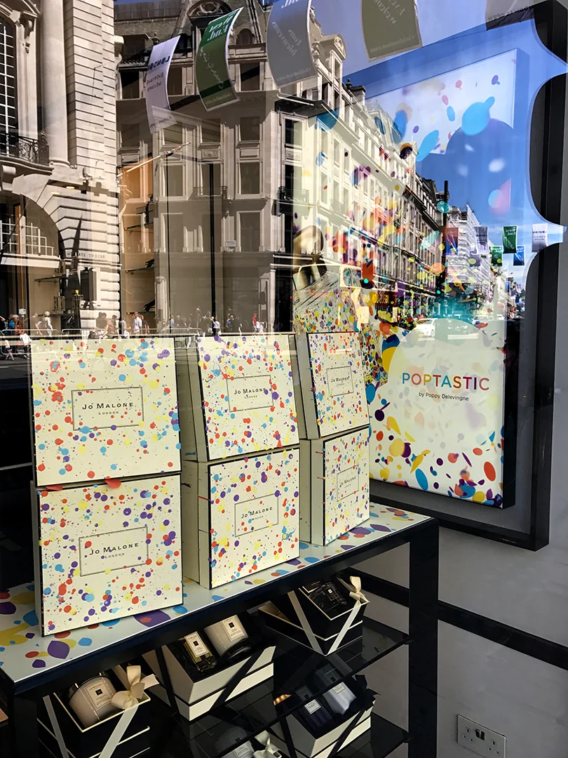 Custom boxes for Jo Malone / Poppy Delevingne Poptastic perfume launch