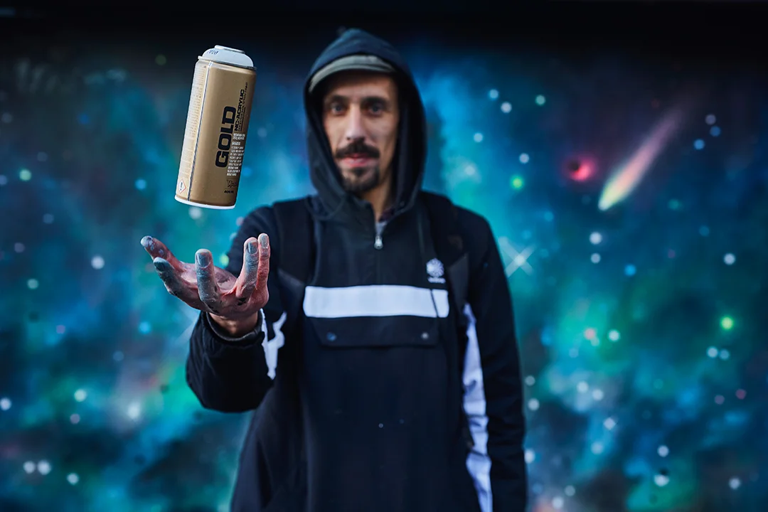 Photoshoot for Montana Cans X Reebok