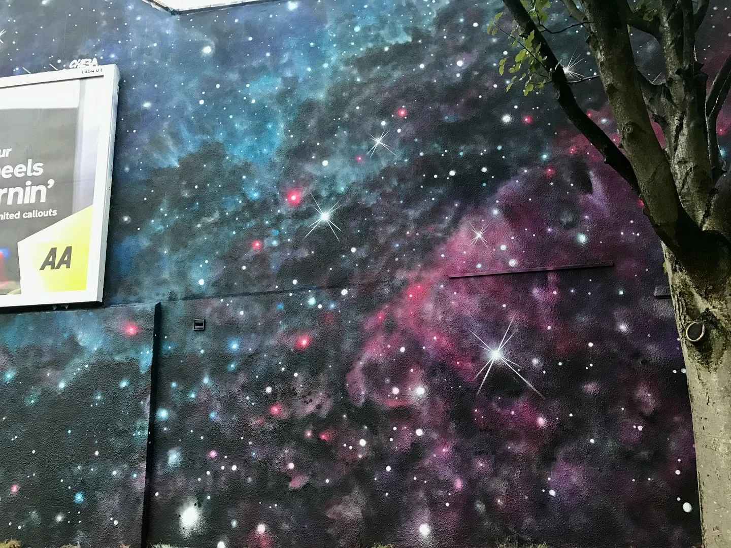 Throwback - 2017 - painted for Upfest 

#cheba #bristol #streetart #cosmic #spaceart #space #rocket #star #upfest #painting #nebula