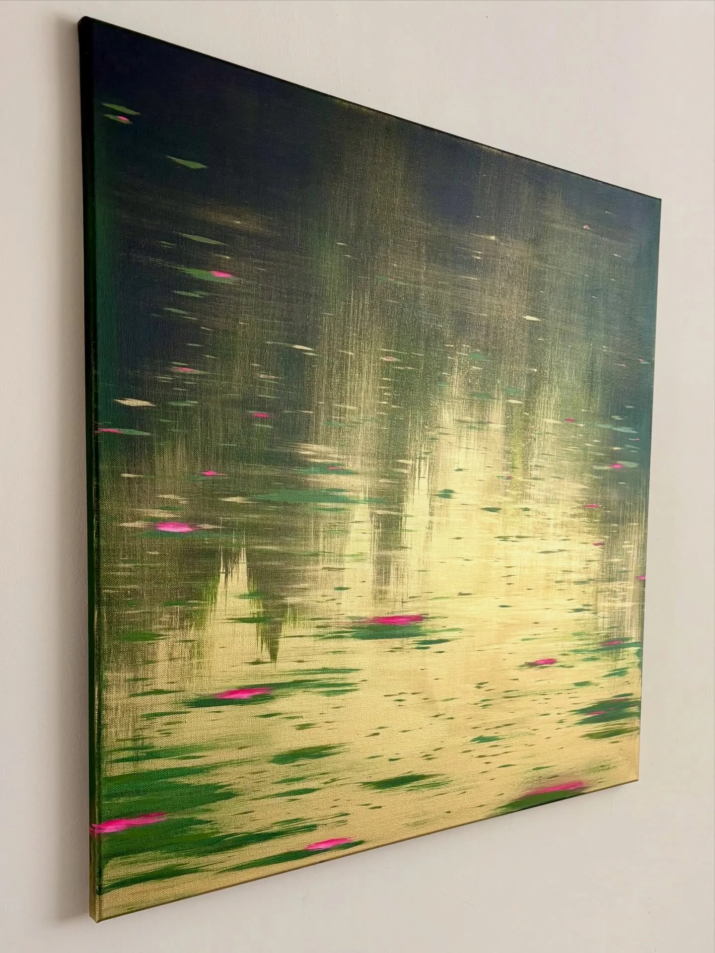 Reflection (square version) Acrylic on 70x70 cm canvas.

#cheba #art #canvas #painting #gold