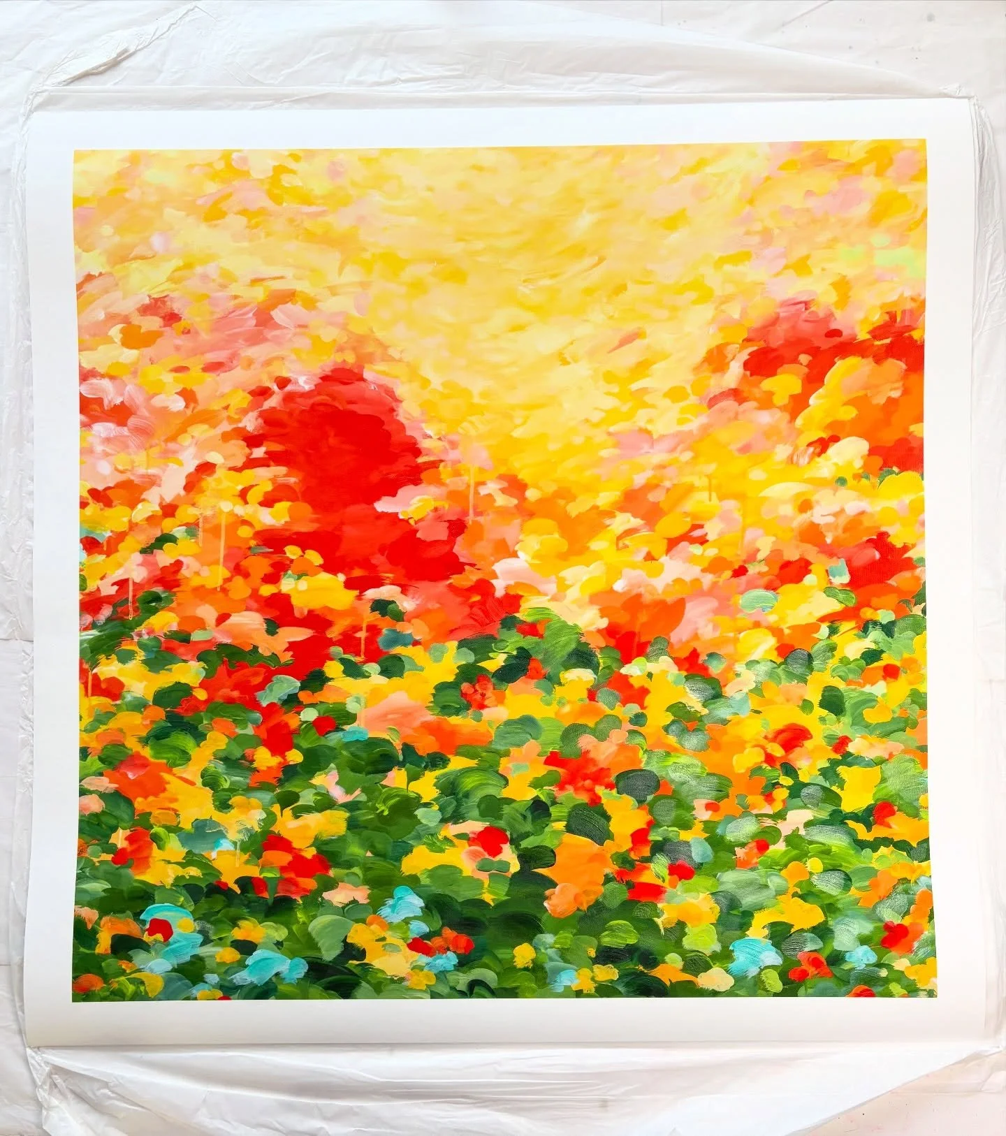 Print 1 of 2, dropping 5pm (UK time) Monday 16th March. 

&lsquo;Kingdom Within&rsquo; - Possibly my favourite painting from last year, painted at the start of spring. 🌱

I&rsquo;m super happy with how these have turned out. They&rsquo;ll be a limit