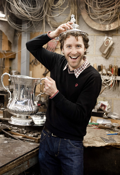 The FA cup is being restored and pollished up after its time at
