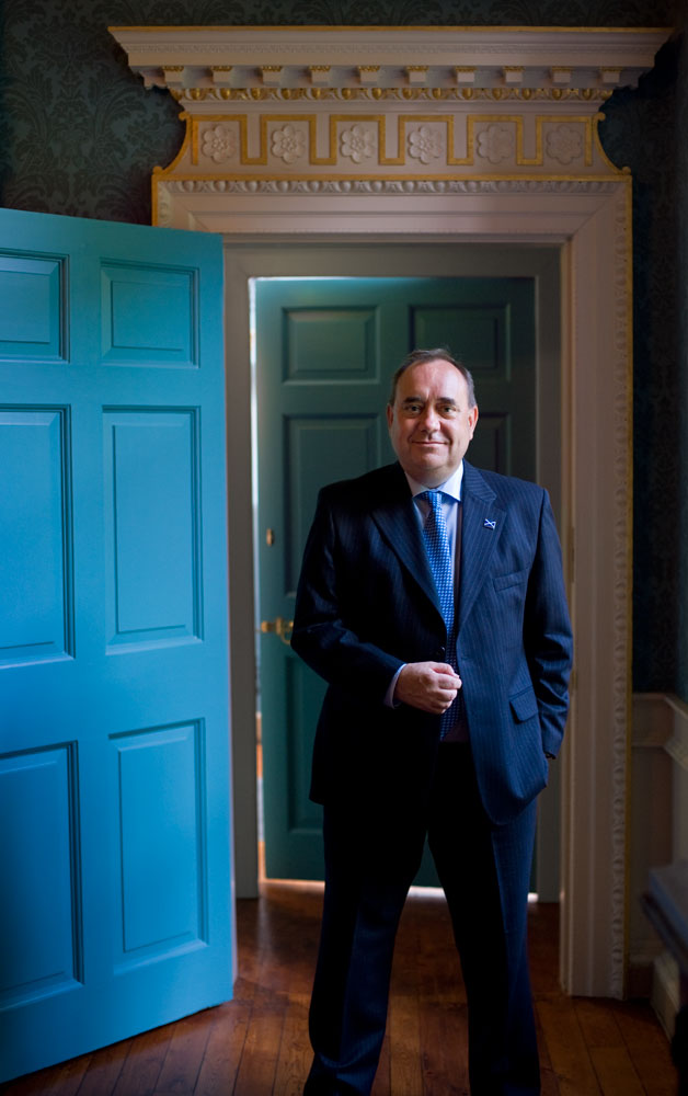 Alex Salmond MP, in Duff house, Banff, Aberdeenshire