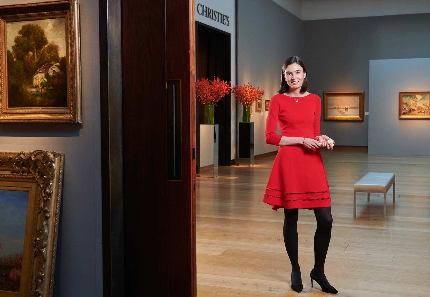 Georgina Hilton, auctioneer at Christie's