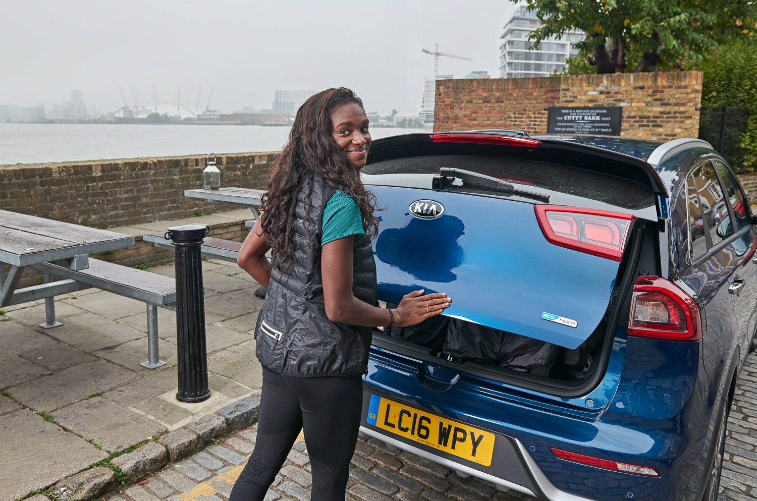 Olympic Medalist Dina Asher Smith takes the Kia Nero for a spin